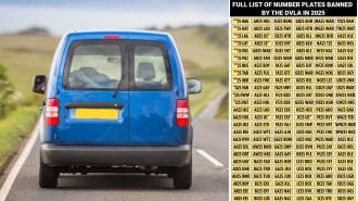 DVLA has banned a list of offensive number plates from use due to their explicit or offensive nature.