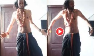 Viral video of IIT baba's 'Tandav' dance after news debate is shocking, watch it now.