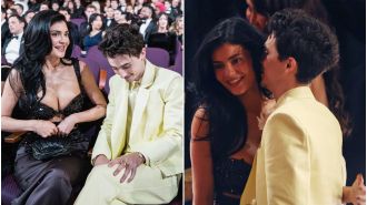 Kylie Jenner shows her support for Timothee Chalamet at the Oscars after missing the SAG Awards.