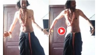Viral video of IIT baba's 'Tandav' dance after news debate is shocking, watch it now.