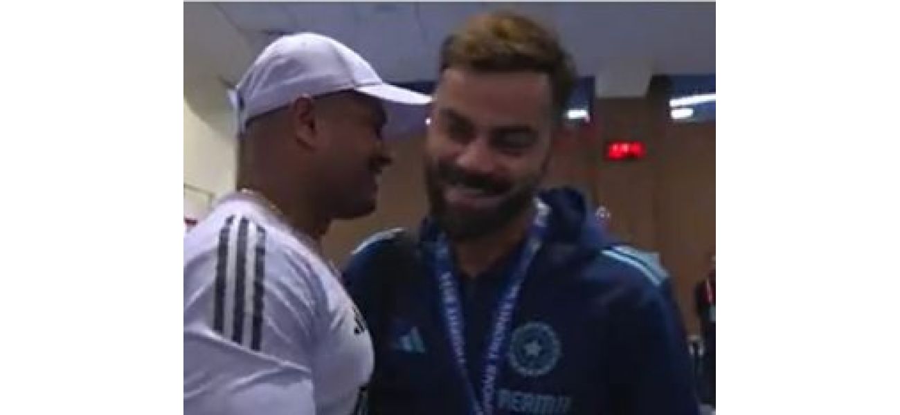 Virat Kohli receives 