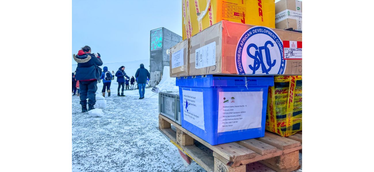 The Antarctic vault for seeds receives new seed delivery.