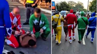 Cop goes undercover as Power Ranger to catch criminal.