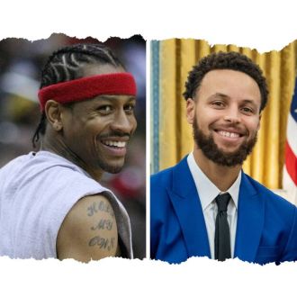 Curry honors Iverson before Warriors-76ers game.