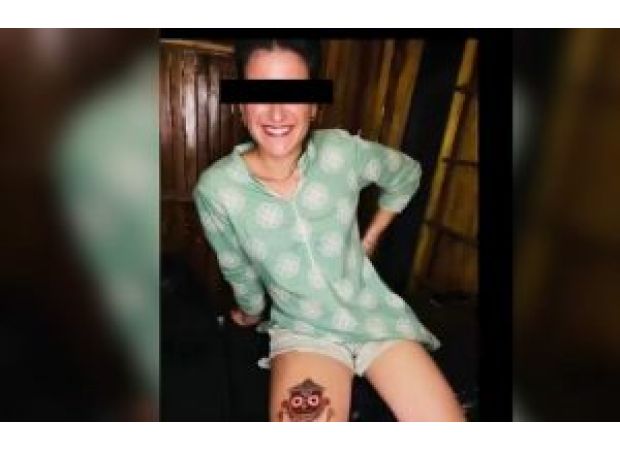 A tattoo of Lord Jagannath on a foreign woman's thigh in Odisha causes anger, leading to police involvement.