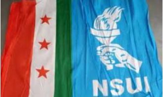 NSUI members urge for Odisha CM's resignation following the suicide of a 12th grade girl.