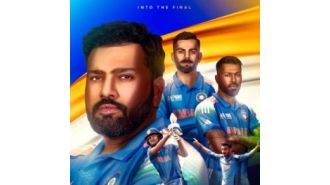 India beats Australia by four wickets to advance to the Champions Trophy final.
