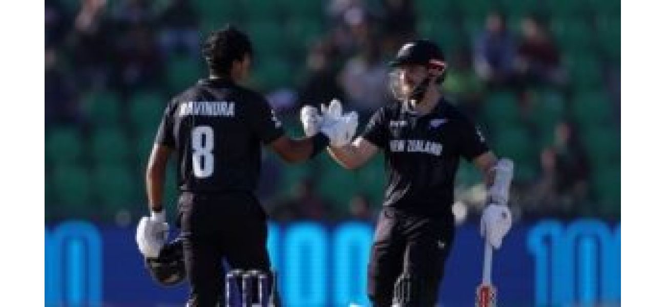 Ravindra and Williamson's centuries help New Zealand score 362 runs against South Africa in the CT semifinal.