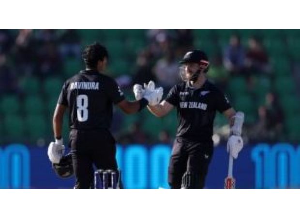 Ravindra and Williamson's centuries help New Zealand score 362 runs against South Africa in the CT semifinal.
