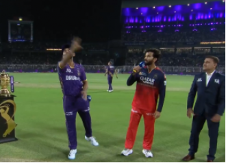 RCB chooses to bowl against KKR in opening IPL 2025 game after winning toss.