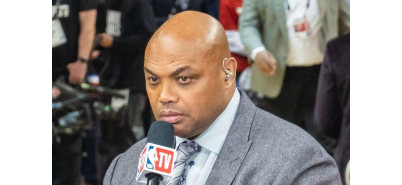 NBA star Charles Barkley is teased during a game of Pop The Balloon in San Antonio.