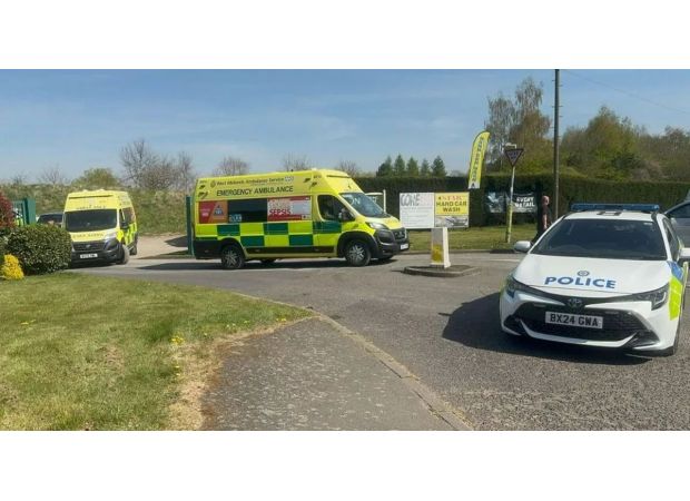 Police are blocking off Aston Wood Golf Club due to a reported collision and calls for assistance.