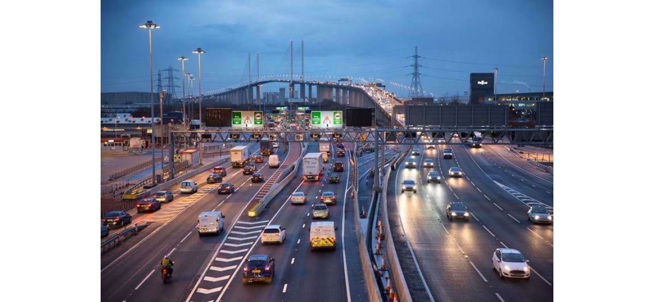 Traffic delays at Dartford Crossing due to lorry blocking lanes near M25 for an hour.