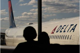 Delta flight passengers were removed when the plane's engine caught fire at Orlando airport.