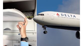 Passengers come to the rescue as the ceiling of a plane collapses during flight.