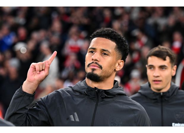 Saliba dismisses claim of being the best player in the world before Arsenal's match against PSG.