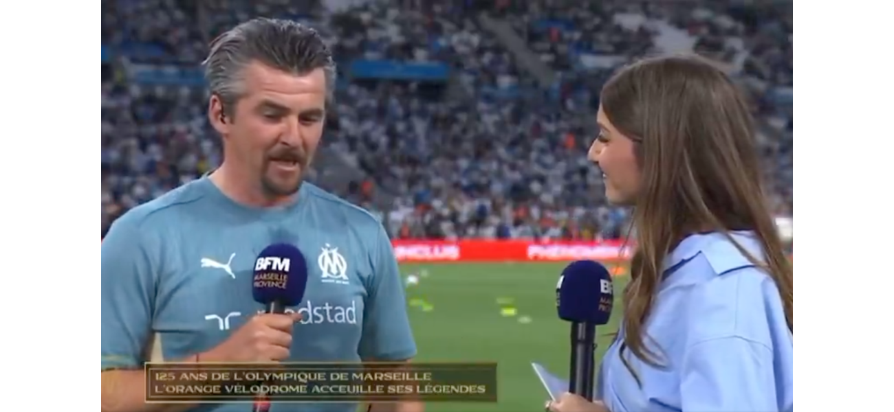Joey Barton makes a fool of himself once more by speaking with a fake French accent during a strange interview.