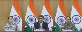 Misri states that the decision to de-escalate the situation lies with Pakistan.