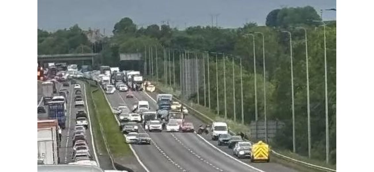 Drivers were stranded for 10 hours on the M62 near Huddersfield due to a multiple car accident.