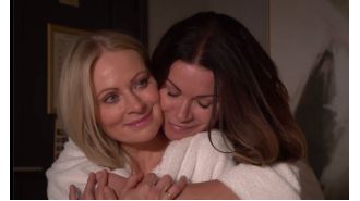 Actress Vicky Myers shares optimistic outlook for characters Carla and Lisa on Coronation Street.