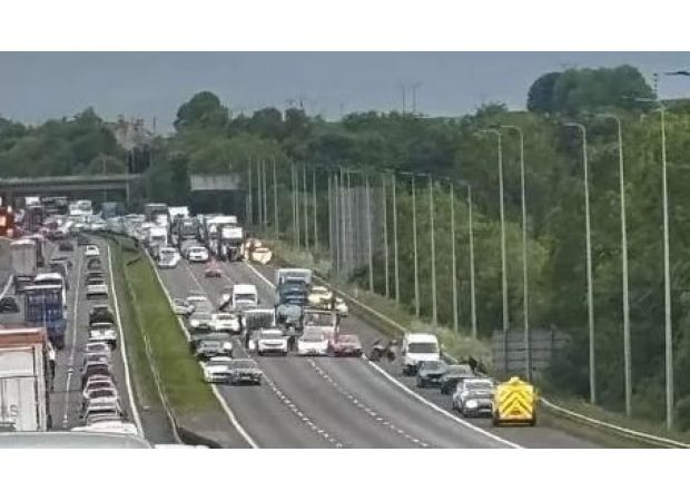 Drivers were stranded for 10 hours on the M62 near Huddersfield due to a multiple car accident.