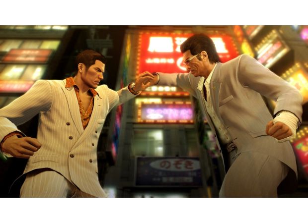 The director's cut of Yakuza 0 for the Nintendo Switch 2 features Kiryu in action.