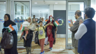 A flight with 311 Indians from Iran landed in Delhi, bringing the total number of evacuees to over 1,400.