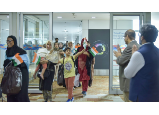 A flight with 311 Indians from Iran landed in Delhi, bringing the total number of evacuees to over 1,400.