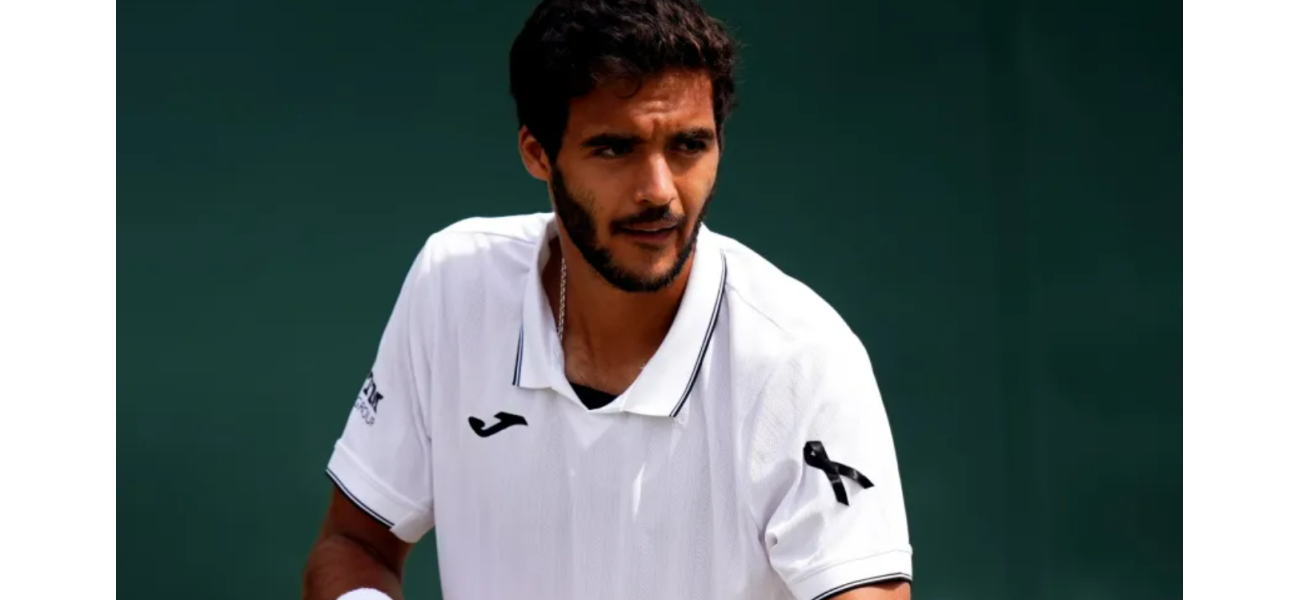 Tennis player honors late Diogo Jota with black ribbon at Wimbledon.