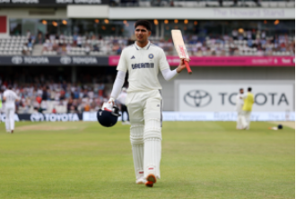 Indian cricketer Shubman Gill makes history as the first Asian Test captain to score over 200 runs in an English match.