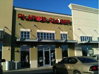 DeKalb County's Plato's Closet eviction causes frenzy for high-end fashion items.
