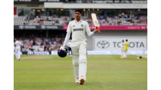 Indian cricketer Shubman Gill makes history as the first Asian Test captain to score over 200 runs in an English match.