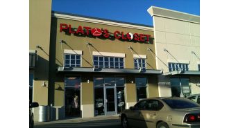 DeKalb County's Plato's Closet eviction causes frenzy for high-end fashion items.