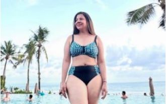 Sambhavna Seth proudly shows off her bikini body and challenges anyone to criticize her.