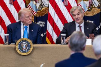 Trump fights fatigue during his own press conference, according to reports.