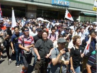 Extreme right-wing political beliefs gaining popularity in Japan.
