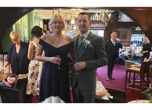 Elderly man, content after wife's passing, passes away on vacation.