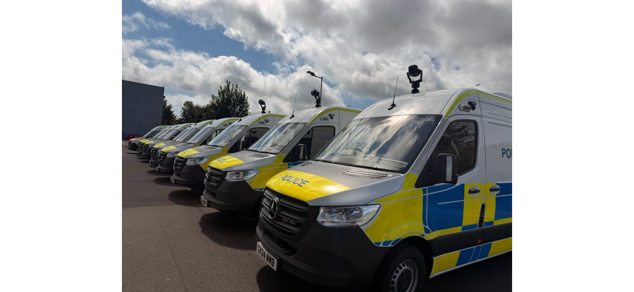 The map displays new areas where police vans with facial recognition technology are being implemented.