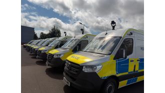 The map displays new areas where police vans with facial recognition technology are being implemented.
