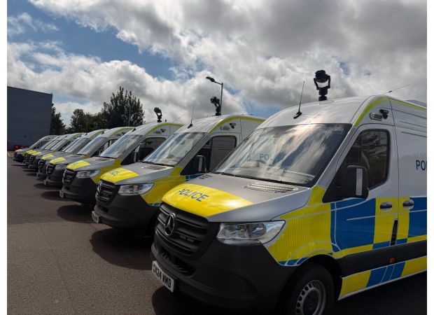 The map displays new areas where police vans with facial recognition technology are being implemented.