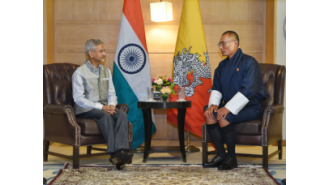 Jaishankar expresses gratitude to Bhutan's PM for his leadership and praises the strong relationship between the two countries.
