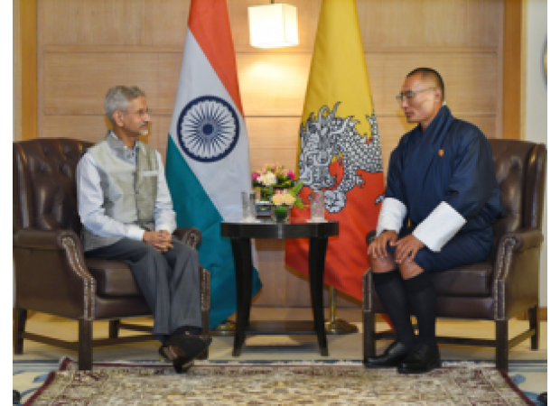 Jaishankar expresses gratitude to Bhutan's PM for his leadership and praises the strong relationship between the two countries.