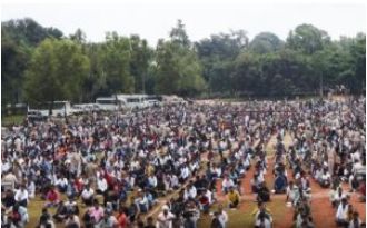 7,281 people vying for 125 home guard positions in Koraput, Odisha.