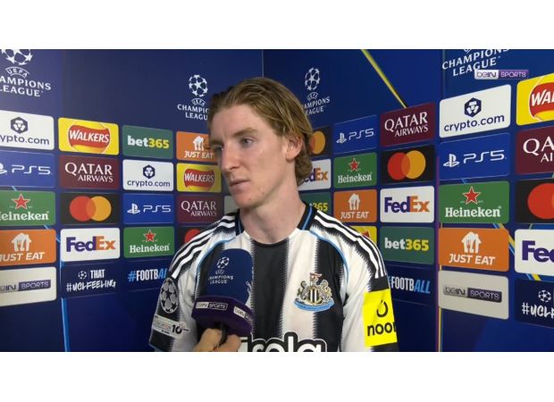 Anthony Gordon believes that Newcastle's defeat to Barcelona shows that Arsenal and Liverpool are stronger teams.