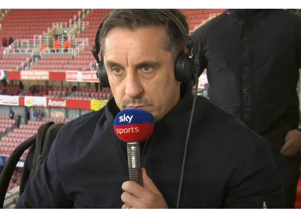 Neville thinks City's player is better than Arsenal's in that position.