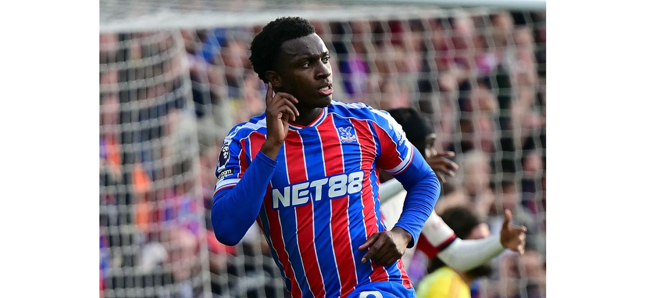 Eddie Nketiah received messages from Arsenal after scoring for Crystal Palace in their win against Liverpool.
