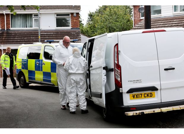 A child woke up to the sounds of their mother's screams as their father fatally stabbed her in bed.