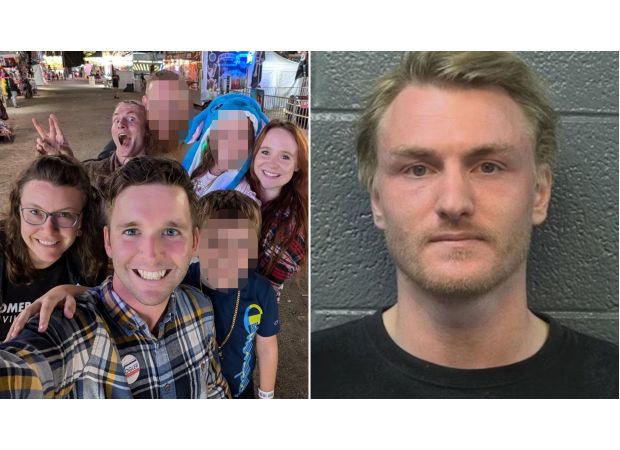 A British man, his wife, and her American politician lover were photographed before the man set him on fire for having an affair.