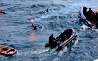 Indian Coast Guard shows its ability to rescue and search in Odisha.