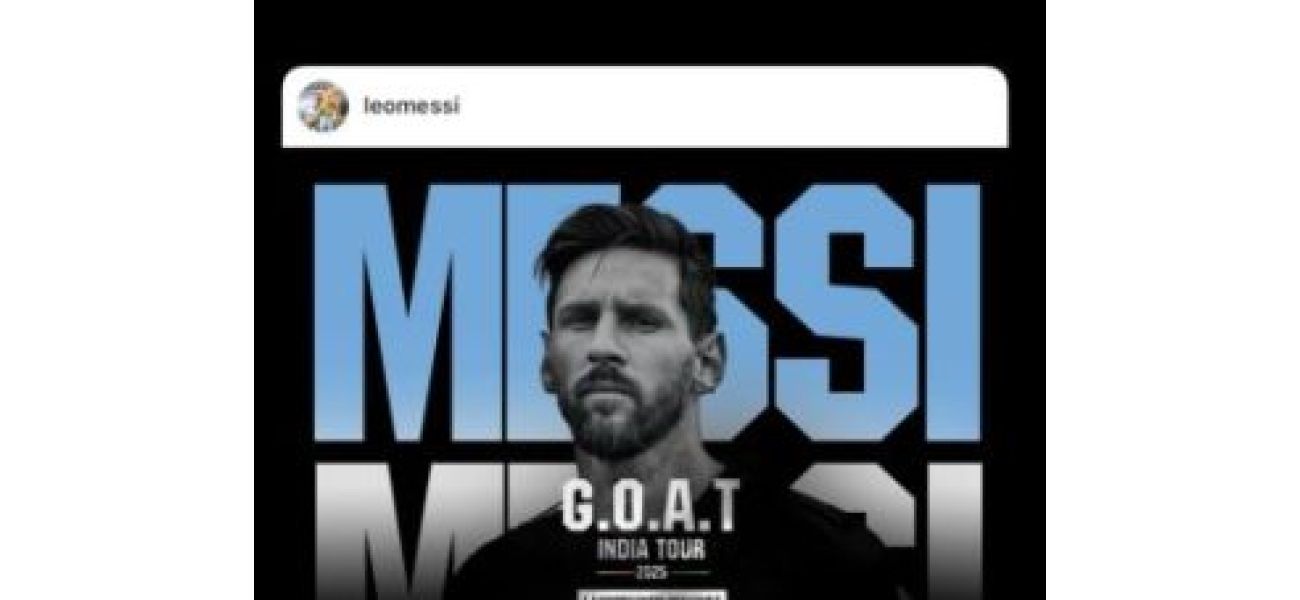 Next month, Messi will be in Hyderabad for his 'GOAT Tour of India'.